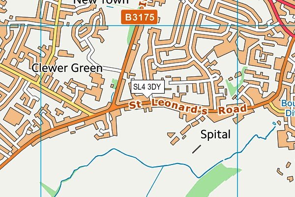SL4 3DY map - OS VectorMap District (Ordnance Survey)