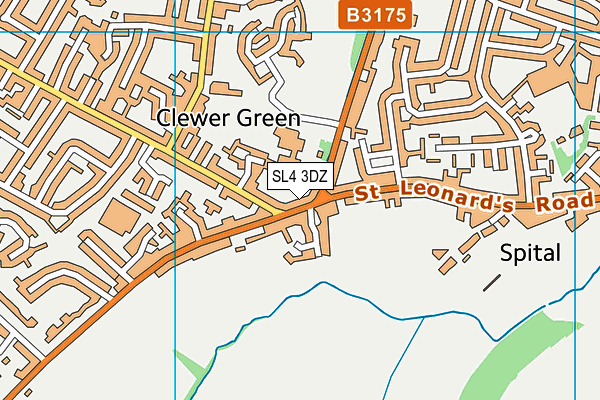 SL4 3DZ map - OS VectorMap District (Ordnance Survey)