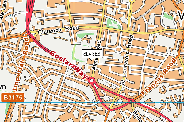 SL4 3ES map - OS VectorMap District (Ordnance Survey)