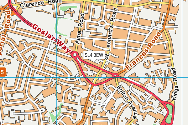 SL4 3EW map - OS VectorMap District (Ordnance Survey)