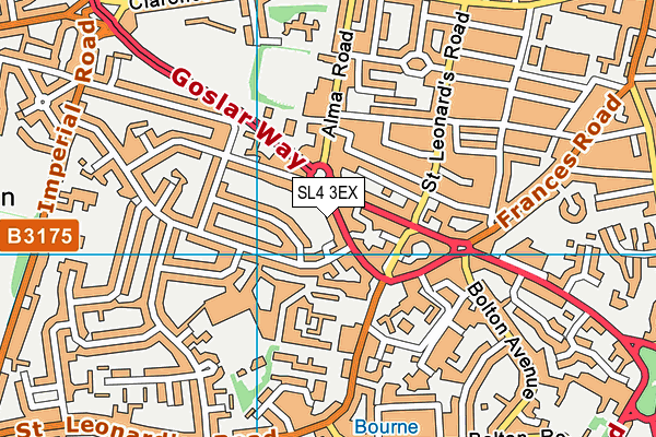 SL4 3EX map - OS VectorMap District (Ordnance Survey)