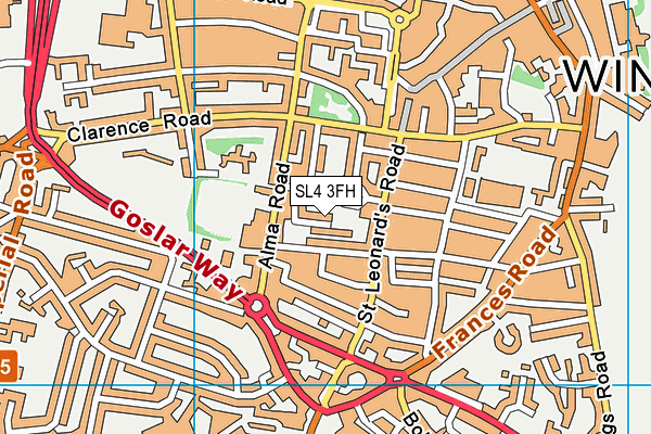 SL4 3FH map - OS VectorMap District (Ordnance Survey)