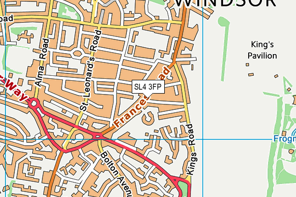 SL4 3FP map - OS VectorMap District (Ordnance Survey)
