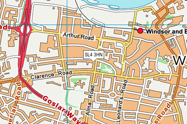 SL4 3HN map - OS VectorMap District (Ordnance Survey)