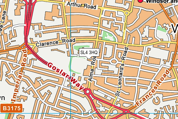 SL4 3HQ map - OS VectorMap District (Ordnance Survey)