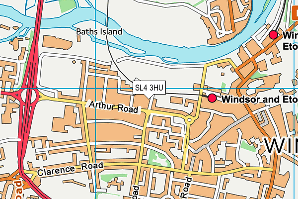 SL4 3HU map - OS VectorMap District (Ordnance Survey)