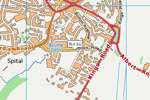 SL4 3JJ map - OS VectorMap District (Ordnance Survey)