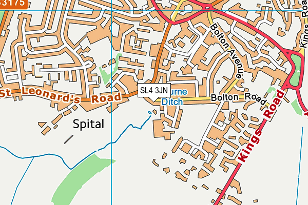 SL4 3JN map - OS VectorMap District (Ordnance Survey)