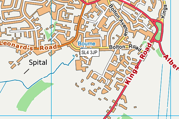 SL4 3JP map - OS VectorMap District (Ordnance Survey)