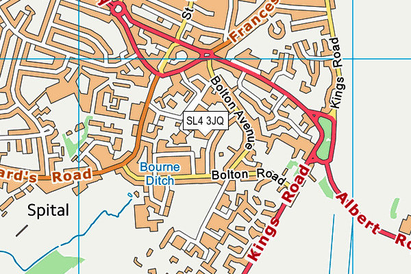 SL4 3JQ map - OS VectorMap District (Ordnance Survey)