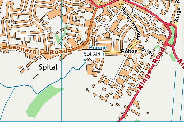 SL4 3JR map - OS VectorMap District (Ordnance Survey)
