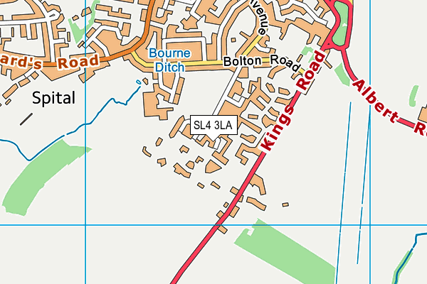 SL4 3LA map - OS VectorMap District (Ordnance Survey)