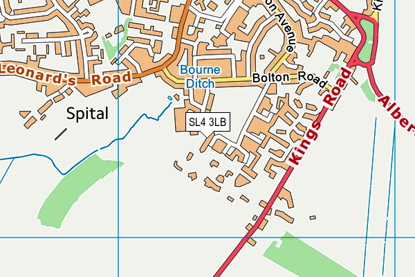 SL4 3LB map - OS VectorMap District (Ordnance Survey)