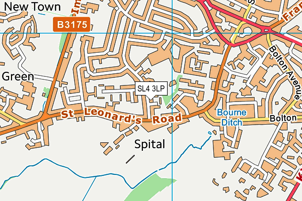 SL4 3LP map - OS VectorMap District (Ordnance Survey)
