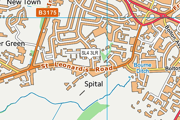 SL4 3LR map - OS VectorMap District (Ordnance Survey)