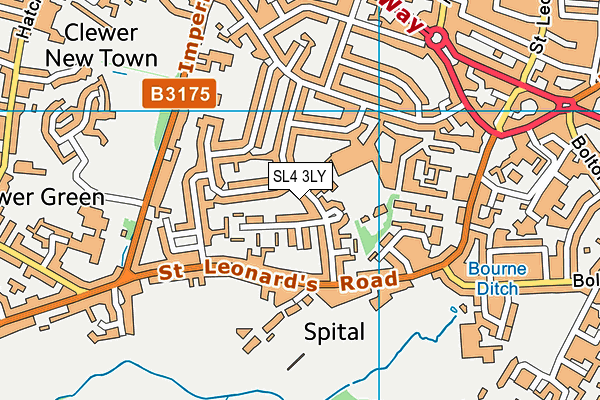 SL4 3LY map - OS VectorMap District (Ordnance Survey)