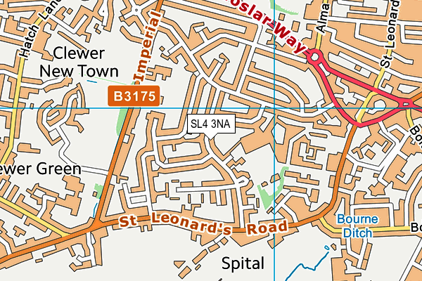 SL4 3NA map - OS VectorMap District (Ordnance Survey)