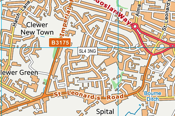 SL4 3NG map - OS VectorMap District (Ordnance Survey)