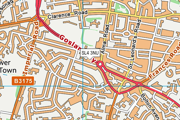 SL4 3NU map - OS VectorMap District (Ordnance Survey)