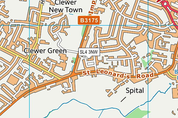 SL4 3NW map - OS VectorMap District (Ordnance Survey)