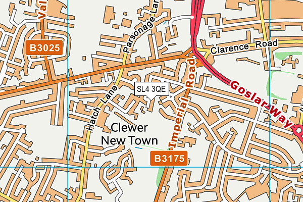 SL4 3QE map - OS VectorMap District (Ordnance Survey)