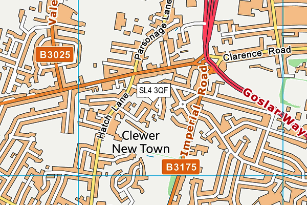 SL4 3QF map - OS VectorMap District (Ordnance Survey)