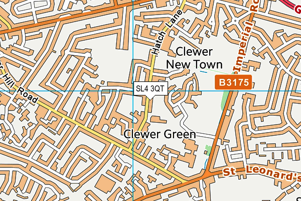 SL4 3QT map - OS VectorMap District (Ordnance Survey)