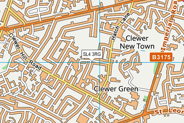 SL4 3RG map - OS VectorMap District (Ordnance Survey)