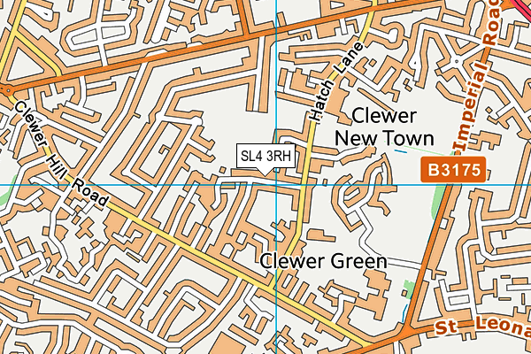 SL4 3RH map - OS VectorMap District (Ordnance Survey)