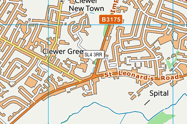 SL4 3RR map - OS VectorMap District (Ordnance Survey)