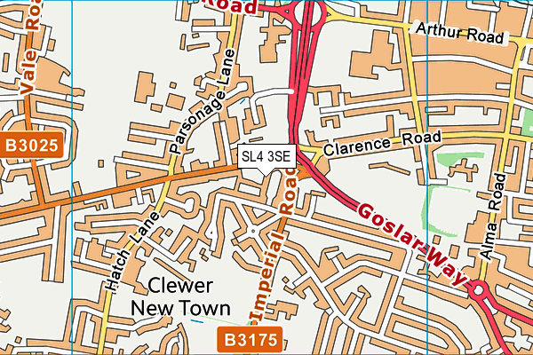 SL4 3SE map - OS VectorMap District (Ordnance Survey)