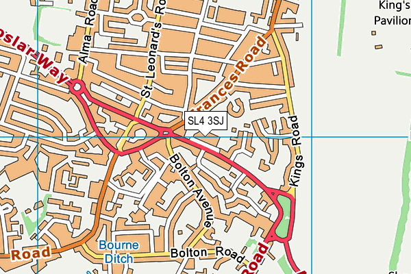 SL4 3SJ map - OS VectorMap District (Ordnance Survey)