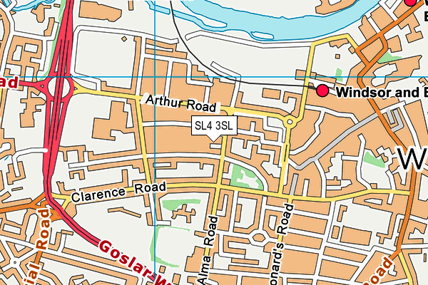 SL4 3SL map - OS VectorMap District (Ordnance Survey)