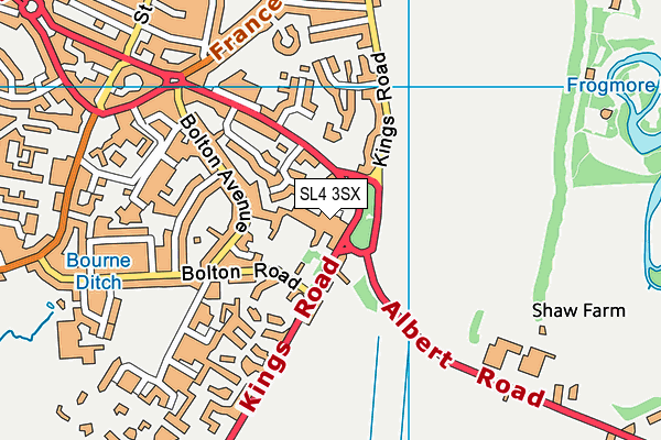 SL4 3SX map - OS VectorMap District (Ordnance Survey)