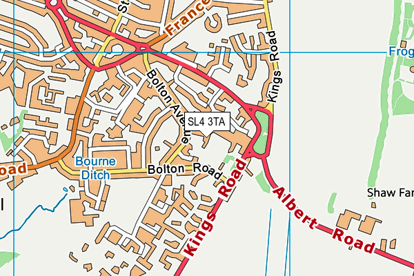 SL4 3TA map - OS VectorMap District (Ordnance Survey)