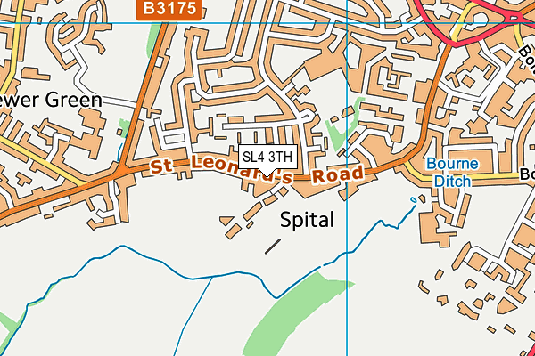 SL4 3TH map - OS VectorMap District (Ordnance Survey)