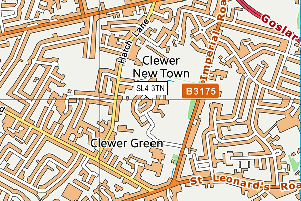 SL4 3TN map - OS VectorMap District (Ordnance Survey)