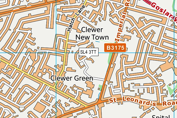 SL4 3TT map - OS VectorMap District (Ordnance Survey)
