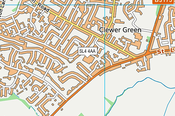 SL4 4AA map - OS VectorMap District (Ordnance Survey)