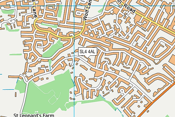 SL4 4AL map - OS VectorMap District (Ordnance Survey)