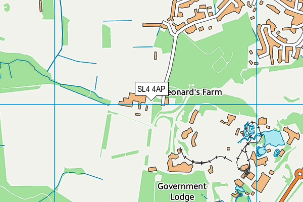 SL4 4AP map - OS VectorMap District (Ordnance Survey)
