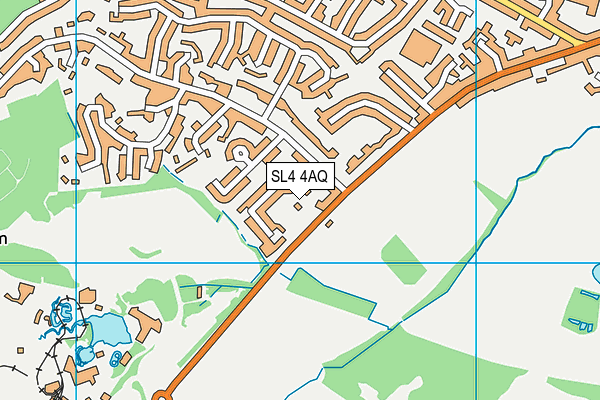 SL4 4AQ map - OS VectorMap District (Ordnance Survey)