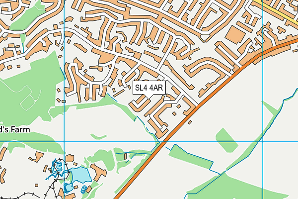 SL4 4AR map - OS VectorMap District (Ordnance Survey)