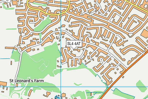 SL4 4AT map - OS VectorMap District (Ordnance Survey)