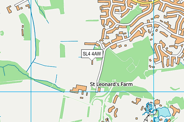 SL4 4AW map - OS VectorMap District (Ordnance Survey)
