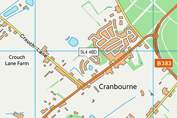 SL4 4BD map - OS VectorMap District (Ordnance Survey)