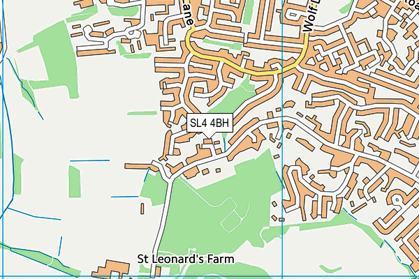 SL4 4BH map - OS VectorMap District (Ordnance Survey)