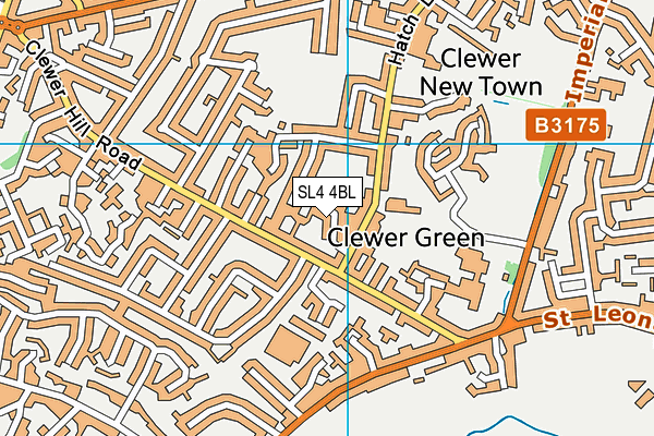 SL4 4BL map - OS VectorMap District (Ordnance Survey)