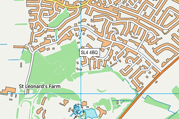 SL4 4BQ map - OS VectorMap District (Ordnance Survey)