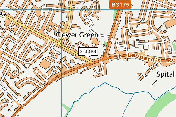 SL4 4BS map - OS VectorMap District (Ordnance Survey)